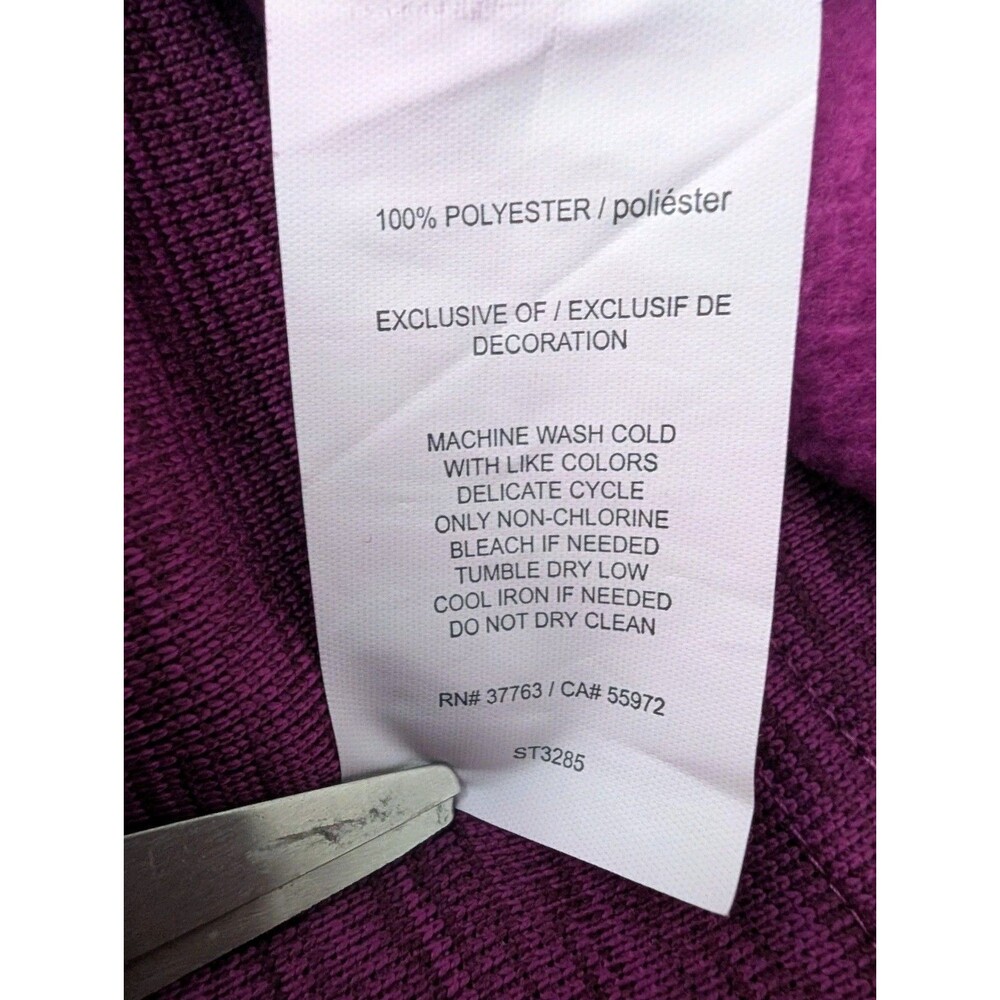Callaway Womens Golf Jacket Size Medium 1/4 Zip Purple Pullover Lightweight - Picture 12 of 12